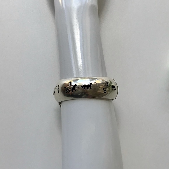 VTG Taxco México Sterling Silver Cuff Bracelet - Picture 2 of 9